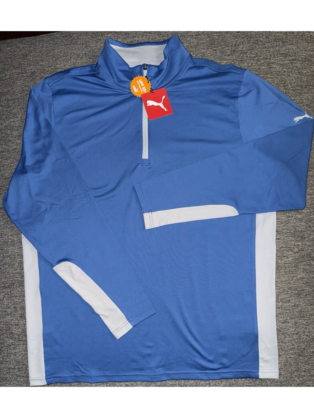 Puma Golf Men’s Large Gamer 1/4 Zip Pullover Cobalt Blue New $65